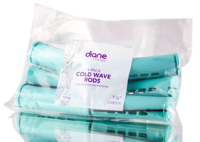 Diane 6PC Green Cold Wave Rods Diane 6PC Green Cold Wave Rods