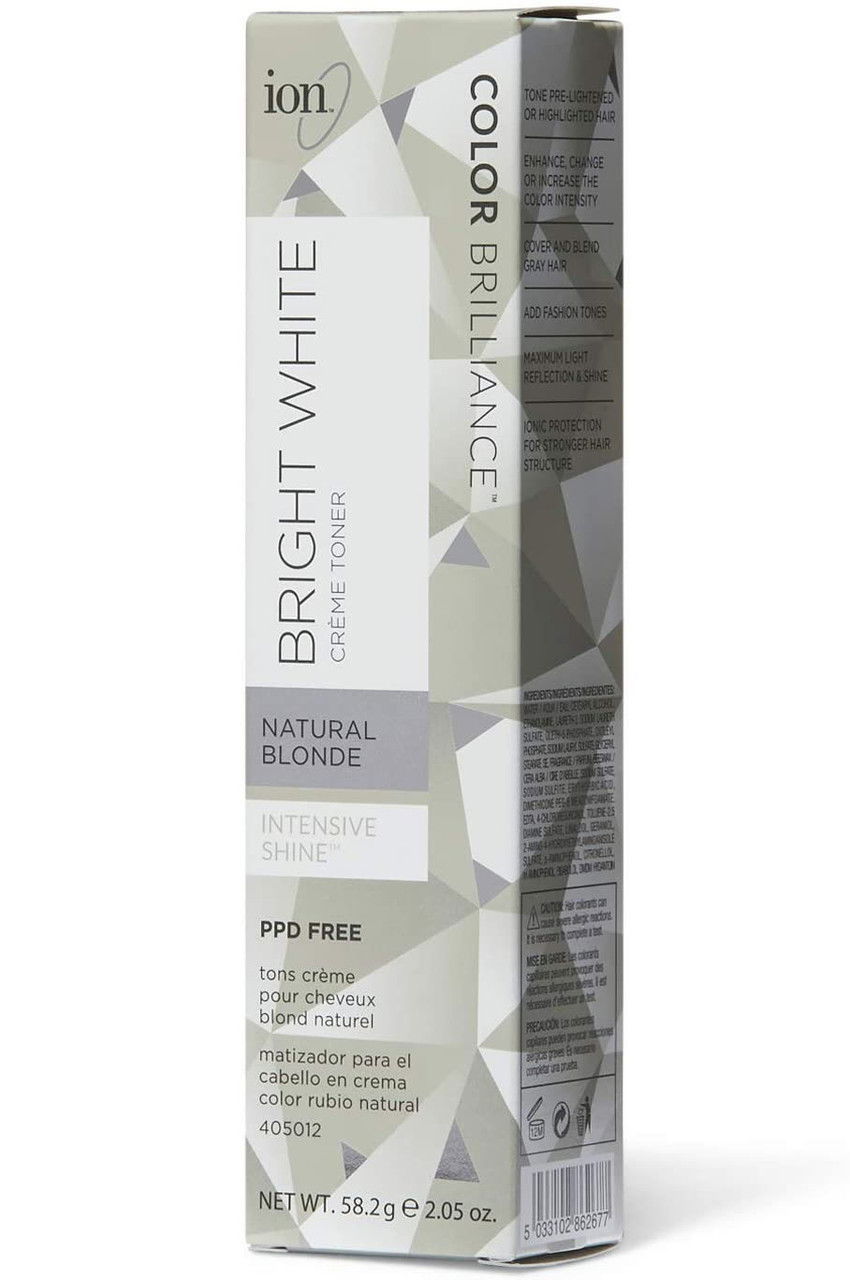 Natural Blonde Ion Color Brilliance Bright White Creme Toner 2.05 oz SleekShop