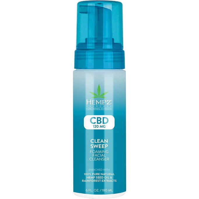 Hempz CBD Clean Sweep Foaming Facial Cleanser