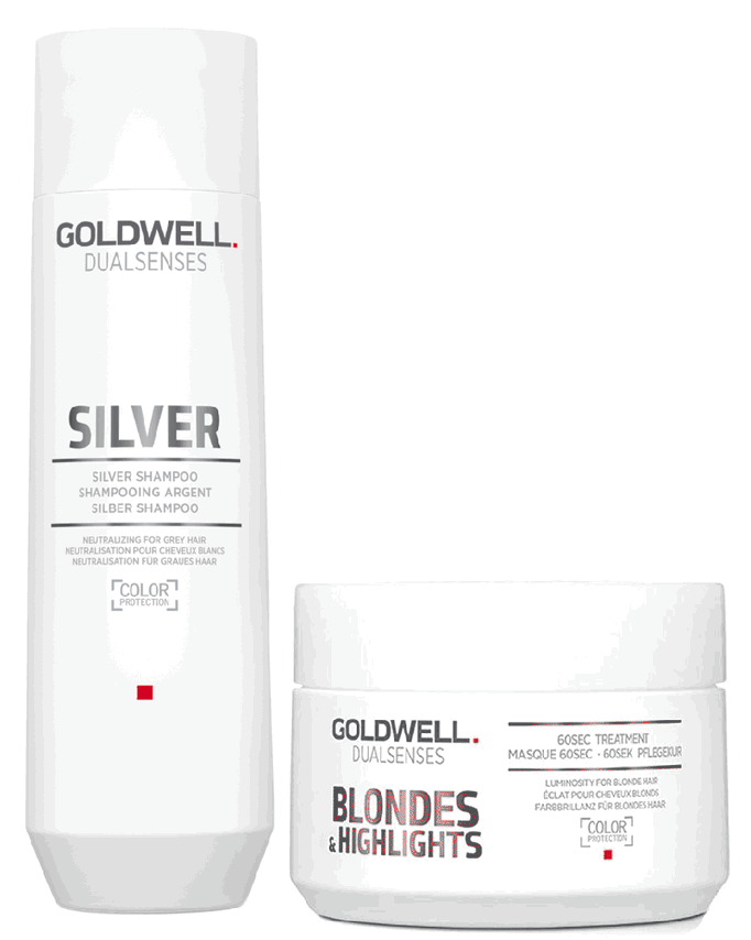 Goldwell Kit -Dualsenses Silver Shampoo & 60 Sec Treatment