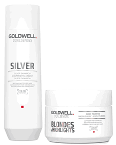 Goldwell Kit -Dualsenses Silver Shampoo & 60 Sec Treatment-image1