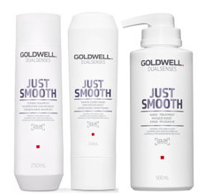 Goldwell Kit -Dualsenses Just Smooth Taming Shampoo & Conditioner & 60 Sec Treatment-image1