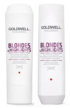 Goldwell Kit -Dualsenses Blonde and Highlights Anti-Yellow Shampoo & Conditioner