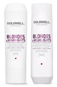 Goldwell Kit -Dualsenses Blonde and Highlights Anti-Yellow Shampoo & Conditioner-image1