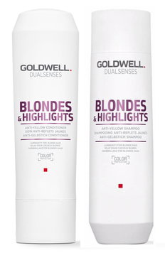 Goldwell Kit -Dualsenses Blonde and Highlights Anti-Yellow Shampoo & Conditioner-image1