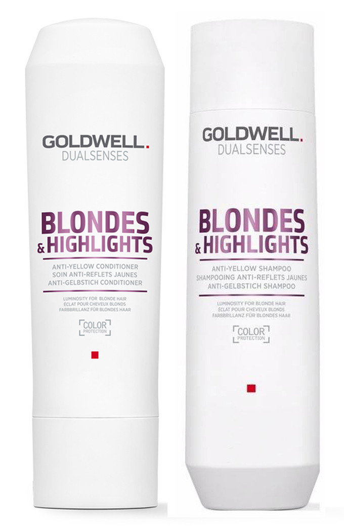 Goldwell Kit -Dualsenses Blonde and Highlights Anti-Yellow Shampoo & Conditioner-image1