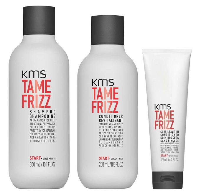 KMS Set - Tame Frizz Shampo & Conditioner & Leave-In Conditioner