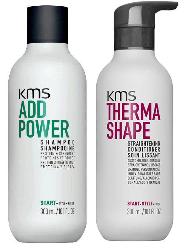 KMS Set - AddPower Shampoo & Therma Shape Straightening Conditioner