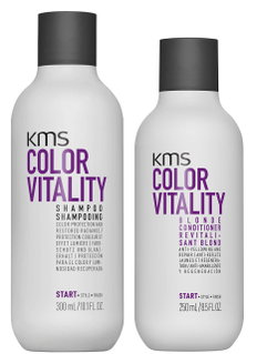 KMS Set - Color Vitality Shampoo & Blonde Conditioner-image1