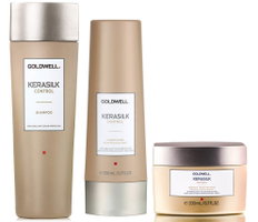 Goldwell Kerasilk Control Shampoo & Conditioner & Intensive Smoothing Mask-image1