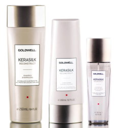 Goldwell Kerasilk Reconstruct Shampoo & Conditioner & Blow-Dry Spray-image1