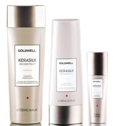 Goldwell Kerasilk Reconstruct Shampoo & Conditioner & Balm-image1