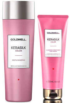 Goldwell Kerasilk Color Gentle Shampoo & Color Cleansing Conditioner-image1