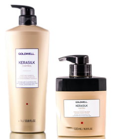 Goldwell Kerasilk Control Purifying Shampoo & Intensive Smoothing Mask-image1