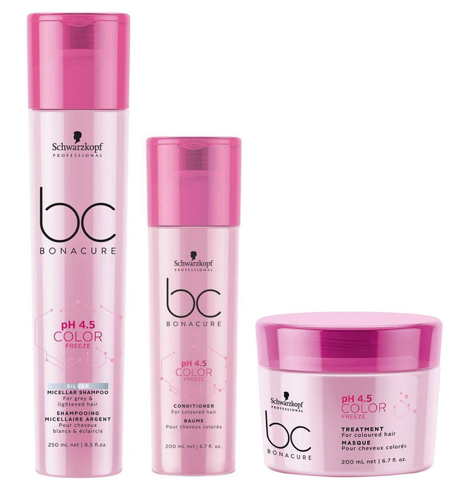 Schwarzkopf BC Bonacure Color Freeze Silver Shampoo, Conditioner & Treatment