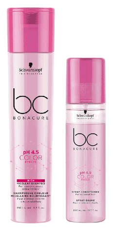 Schwarzkopf BC Bonacure Color Freeze Micellar Shampoo & Spray Conditioner