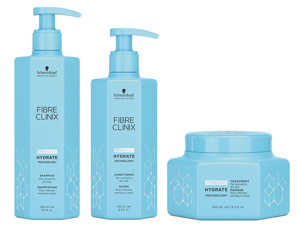 Set A, Schwarzkopf Fibre Clinix Hydrate Shampoo, Conditioner