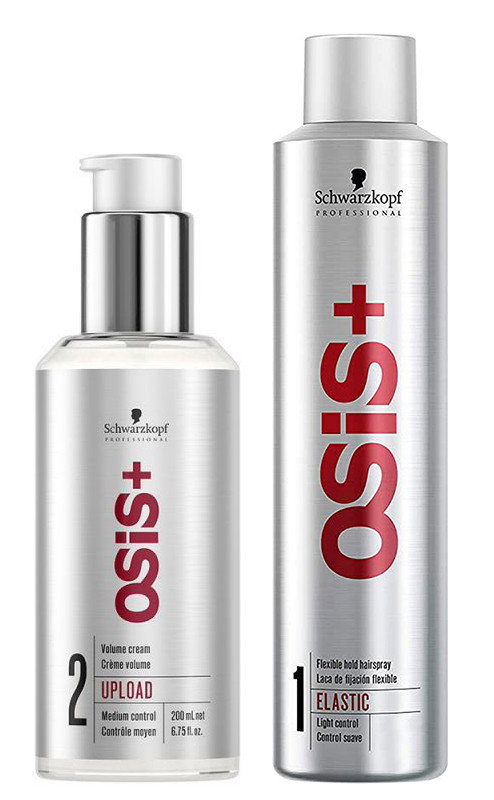 Schwarzkopf OSiS Upload Volume Cream & Elastic Flexible Hold Hairspray-image1 Schwarzkopf OSiS Upload Volume Cream & Elastic Flexible Hold Hairspray-image1