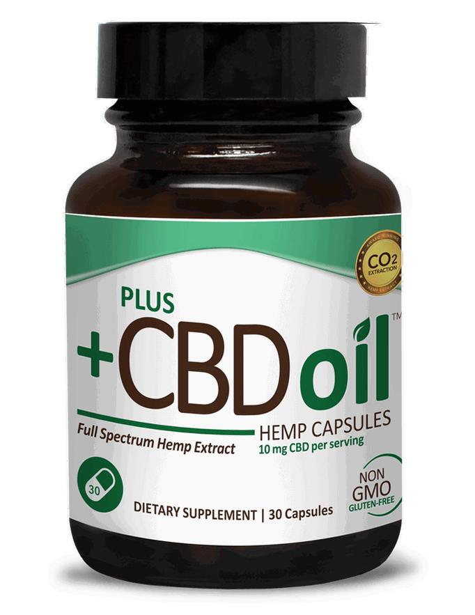 Plus +CBD Oil Hemp Capsules (10mg CBD)