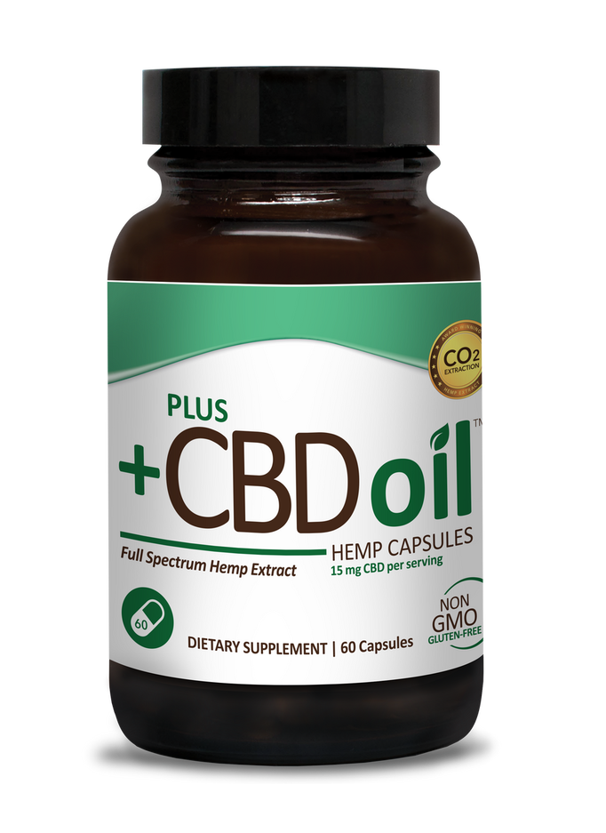 Plus +CBD Oil Capsules (15mg CBD)