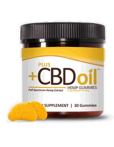 Plus +CBD Oil Citrus Punch Hemp Gummies (5mg CBD)
