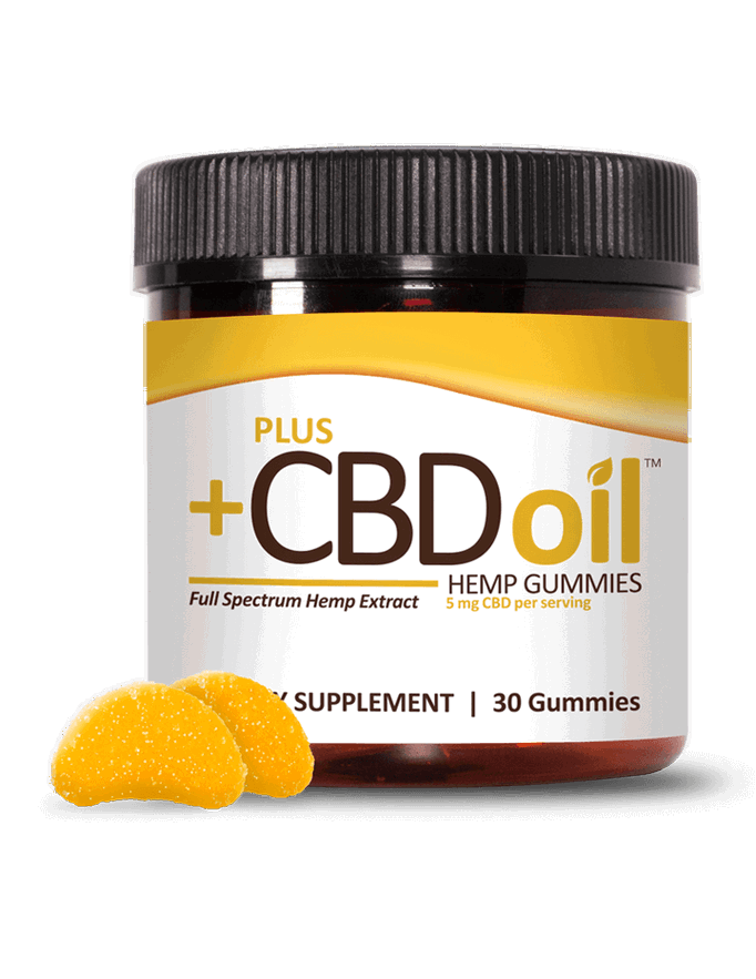 Plus +CBD Oil Citrus Punch Hemp Gummies (5mg CBD)
