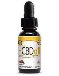 Plus +CBD Oil Goji Blueberry Hemp Drops (3mg)-image1
