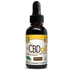Plus +CBD Oil Peppermint Hemp Drops / High Potency (9 mg)