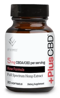 Plus +CBD Softgels 5mg-Serving CBDA Raw Formula-image1