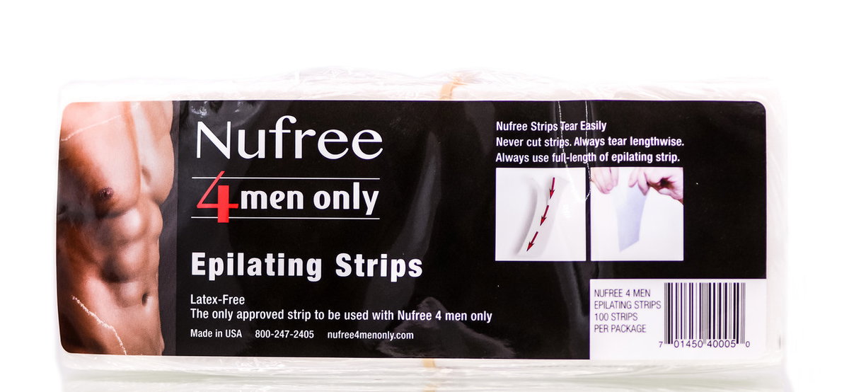 Nufree 4 Men Only Epilating Strips-image1 Nufree 4 Men Only Epilating Strips-image1