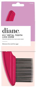 Diane 6 1/4" Metal Tooth Lice Comb