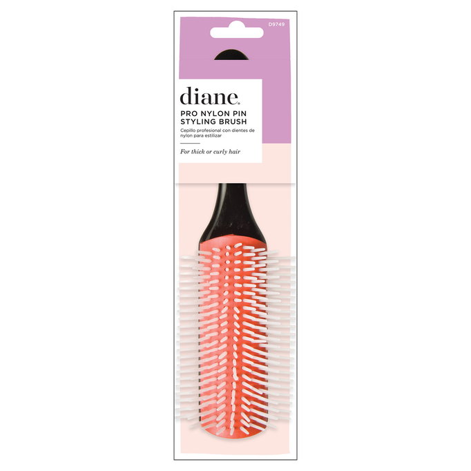 Diane Pro Nylon Pin Styling Brush For Thick & Curly Hair (D9749)-image1