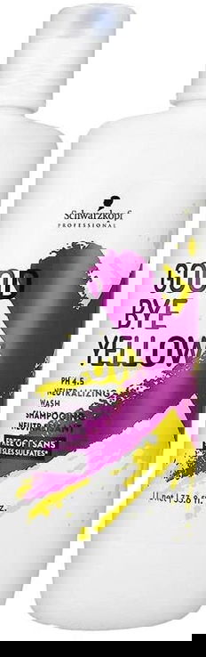 Schwarzkopf Goodbye Yellow Neutralizing Bonding Wash Shampoo