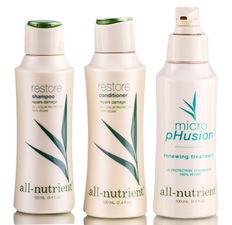 All-Nutrient Restore Repair Damage And Split Ends Shampoo & Conditioner & Renewing Treatment