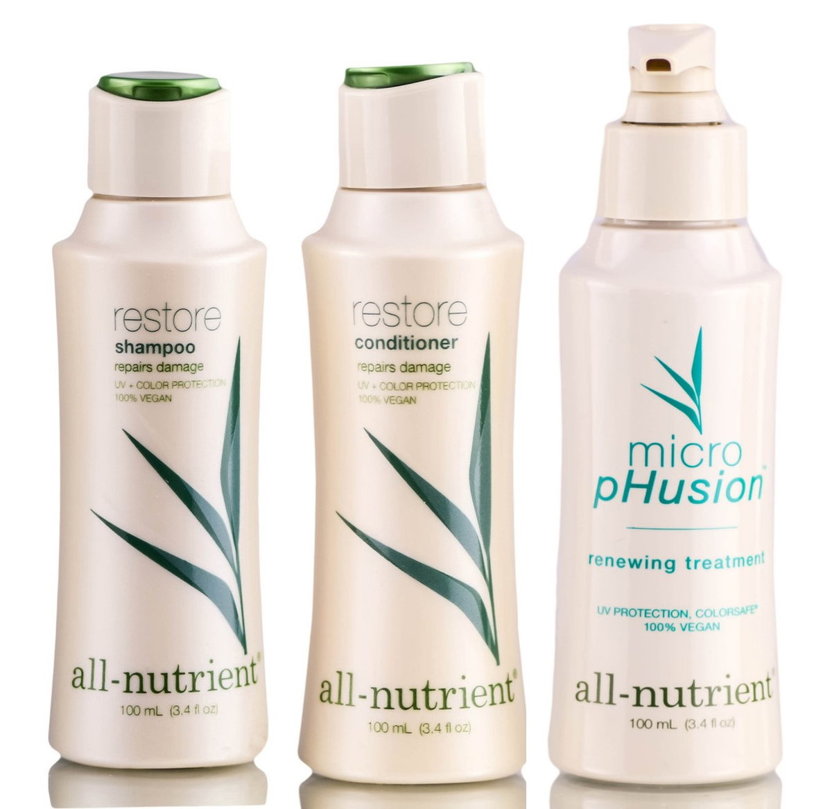 All-Nutrient Restore Repair Damage And Split Ends Shampoo & Conditioner & Renewing Treatment-image1