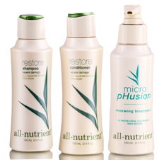 All-Nutrient Restore Repair Damage And Split Ends Shampoo & Conditioner & Renewing Treatment-image1