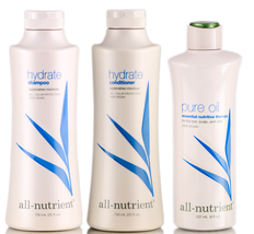 All-Nutrient Hydrate Replenish Moisture and Shine Shampoo & Hydrate Conditioner & Nutrient Oil