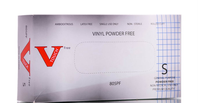 V Touch Vinyl Powder Free Gloves -image2 V Touch Vinyl Powder Free Gloves -image2