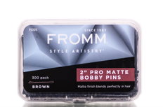 Diane By Fromm 2" Pro Matte Brown Bobby Pins-image1 Diane By Fromm 2" Pro Matte Brown Bobby Pins-image1