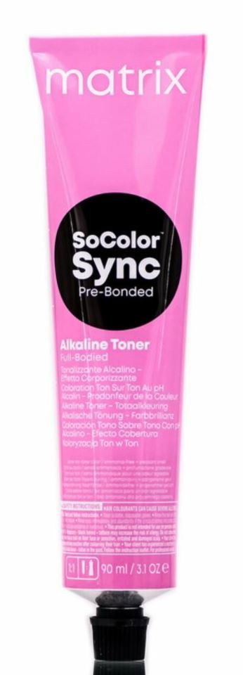 Matrix SoColor Sync Pre-Bonded Power Cools Alkaline Toner (3.1 oz)