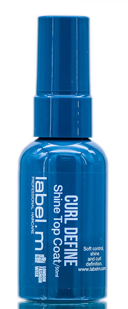 Label. M Curl Define Shine Top Coat Label. M Curl Define Shine Top Coat