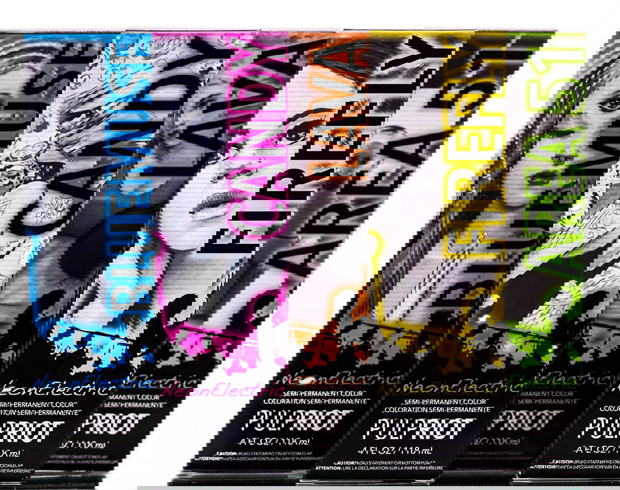 Area51/Neon Green, PulpRiot NeonElectric Semi-Permanent Color (4