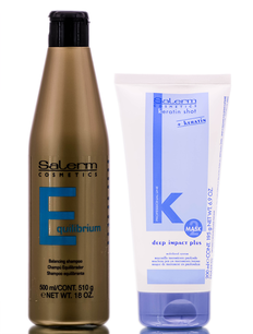 Salerm Equilibrium Balance Shampoo & Deep Impact PLUS Mask-image1 Salerm Equilibrium Balance Shampoo & Deep Impact PLUS Mask-image1