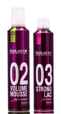 Salerm 02 Volume Mousse & 03 Strong Lac Hairspray-image1 Salerm 02 Volume Mousse & 03 Strong Lac Hairspray-image1
