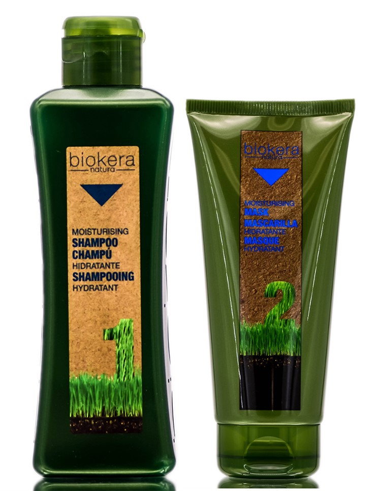 Salerm Biokera Natura Moisturising Shampoo & Moisturising Mask-image1