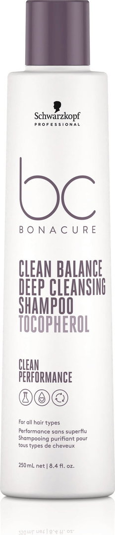 Schwarzkopf BC Tocopherol Clean Balance Deep Cleansing Shampoo-image1