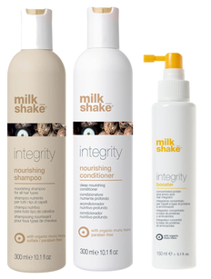 Milkshake Integrity Nourishing Shampoo & Conditioner & Integrity Booster-image1 Milkshake Integrity Nourishing Shampoo & Conditioner & Integrity Booster-image1