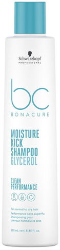 Schwarzkopf BC Bonacure Moisture Kick Shampoo Glycerol Clean Performance