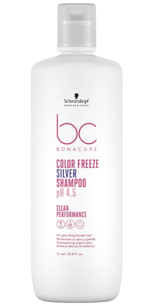 33.8 oz, Schwarzkopf BC Bonacure Color Freeze Silver Shampoo pH