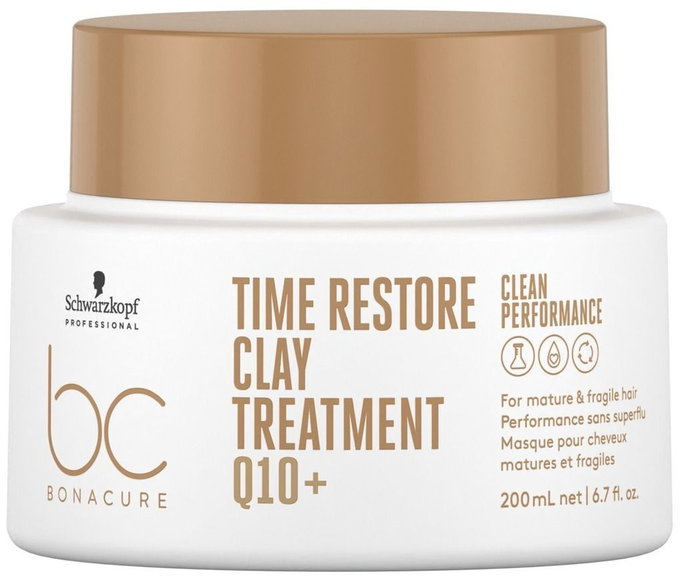 Schwarzkopf BC Time Restore Clay Treatment Q10+ Clean Performance-image1 Schwarzkopf BC Time Restore Clay Treatment Q10+ Clean Performance-image1
